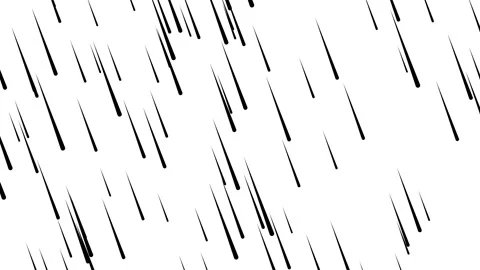 Meteor rain falling animation on green screen transparent background. 库存影片 340960736