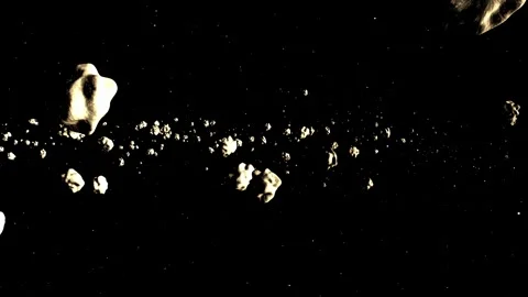 Meteor ring fliying through Stock Footage 261730729