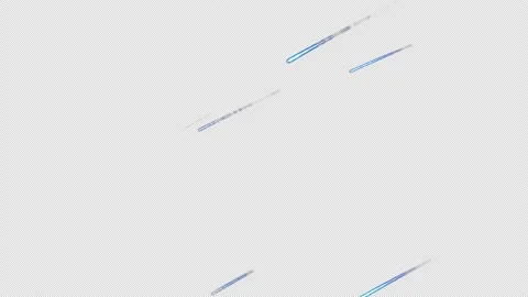 Meteor shower of the effect 4K video (background transparent) Stock Footage 166223449