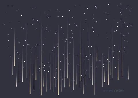 Meteor shower Stock Illustration
