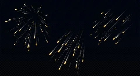 Meteor shower Stock Illustration