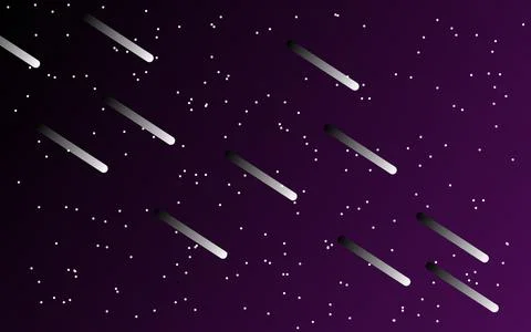 Meteor shower Stock Illustration