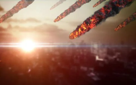 Meteor shower image Stock Photos