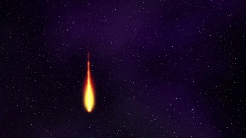 Meteor shower in the night Stock Footage 80587765