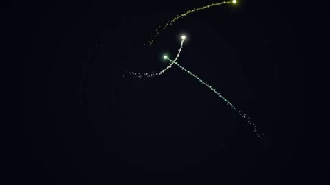 Meteor Shower Night Sky Celestial Event. Video stock 330131194