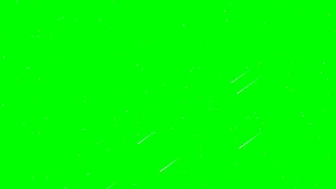 Meteor Shower Streaking Across Night Sky on Green Screen Stock Footage 342090552