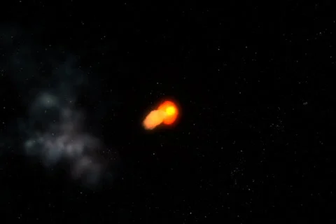 Meteor in space NTSC 스톡 동영상 372868