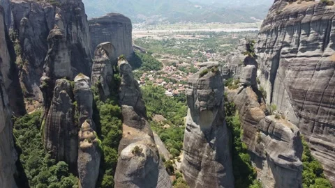 Meteora, Greece mountain Stock Footage 160662282