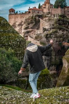 Meteora, Greece 스톡 사진
