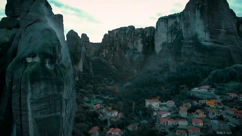 Meteora, Greece. Rock formation Stock Footage 301525831