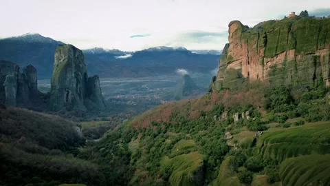 Meteora, Greece. Rock formation Stock Footage 301527320