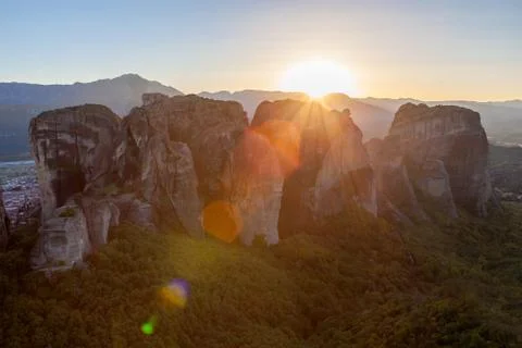 Meteora Monasteries Complex, Greece Stock Photos