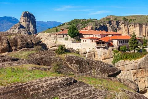 Meteora Monasteries Complex, Greece Stock Photos