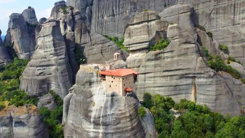 Meteora Monastery in Greece Stock Photos