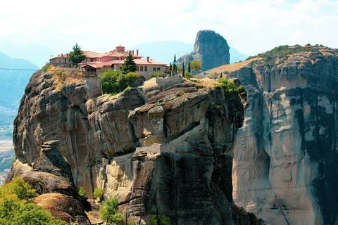 Meteora monastery, Greece Stock Photos