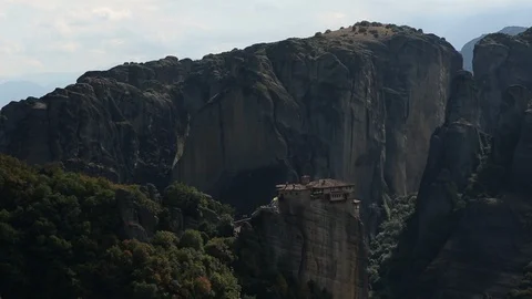 Meteora Monastery On Rock Vídeo Stock 101283059