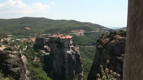 Meteora monastery total Stock Footage 11814657