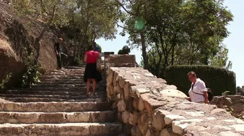 Meteora stairs Stock Footage 11808795