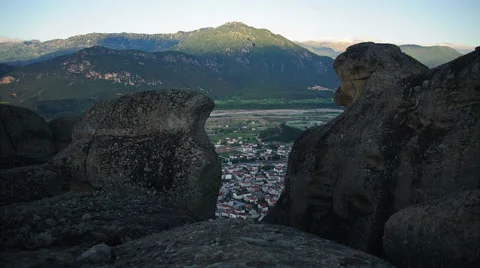 Meteora Sunrise Stock Footage 52117094