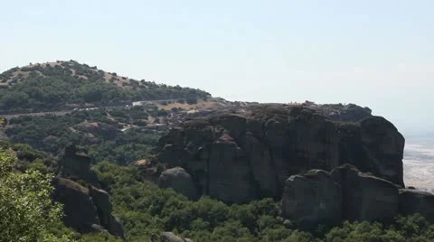 Meteora valley (rock formations) _3 Stock Footage 11814844