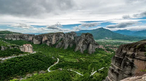 Meteora - Varlaam View Stock Footage 52182180