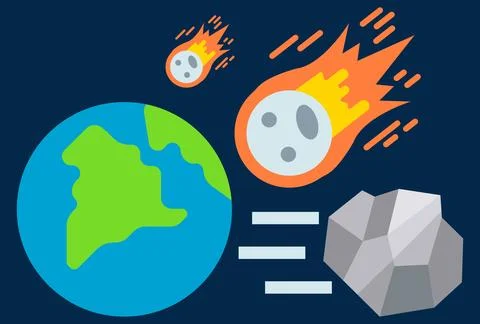 Meteorite Concept Illustration Stock Illustration