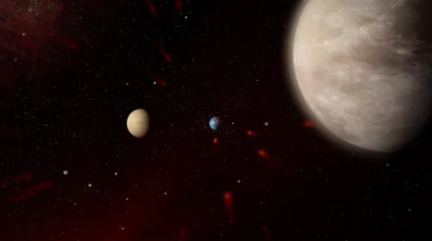 Meteorite Heading To Earth Stock Footage 35417938