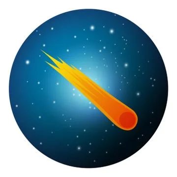 Meteorite Stock Illustration