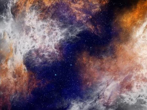 Meteorite impact on a planet in space Stock Illustration
