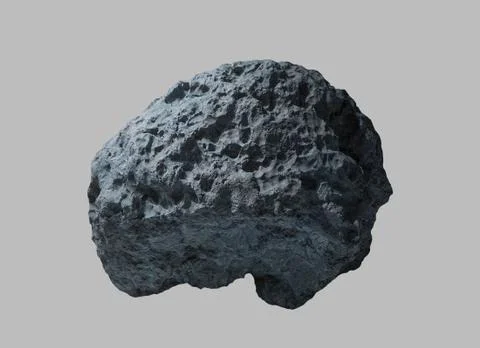 Meteorite on an isolated background Stock Photos