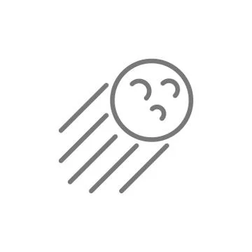 Meteorite line icon. 스톡 일러스트