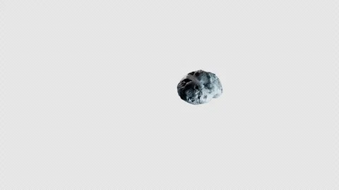 Meteorite or asteroid flying in space Stock Footage 240537880