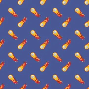 Meteorite seamless pattern. Universe background. Vector illustration. Stock Illustration