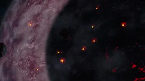 Meteorites ，falling Video stock 53835316