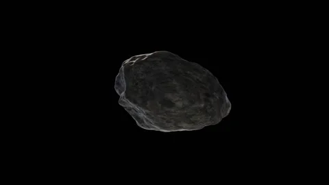 Meteorites minerals rocks comets in space Video stock 344662914