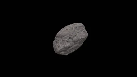 Meteorites minerals rocks comets in space Video stock 344662980