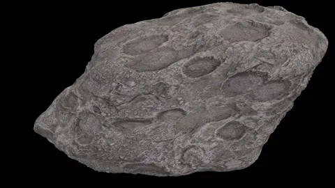 Meteorites minerals rocks comets in space Video stock 344662997