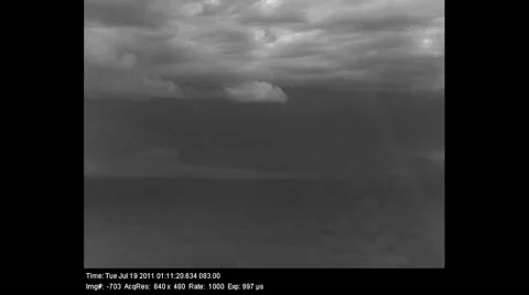 Meteorlogical Weather Camera Recording Crazy Lightning Storm At Night 스톡 동영상 54720863
