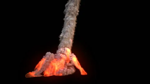 Meteoroids Or Asteroids Isolated Background Stock Footage 136529538