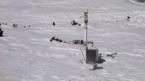 Meteorological equipment anemometer Stock Footage 107772657