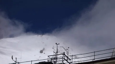 Meteorological equipment anemometer Stock Footage 107772696