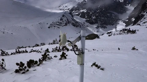 Meteorological equipment anemometer Stock Footage 107773021
