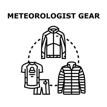 Meteorologist gear vector concept illustration for weather forecasting Stock Illustration