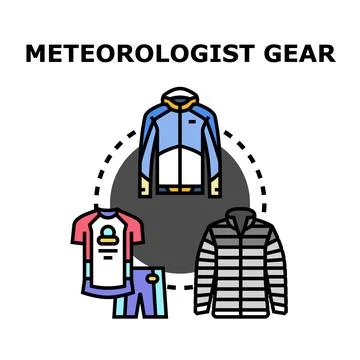 Meteorologist gear vector concept illustration for weather forecasting Stock Illustration