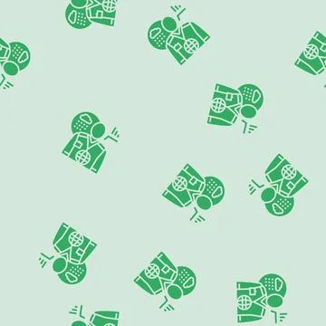 Meteorologists worker glyph seamless pattern Illustrazione stock