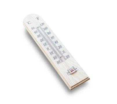 Meteorology Thermometer isolate on white background Stock Photos