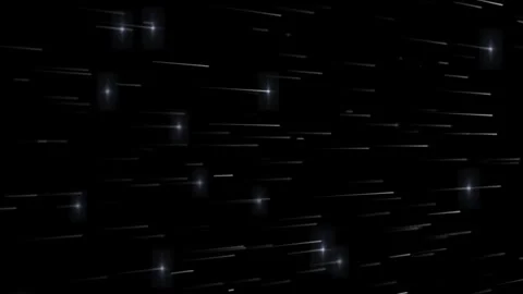 Meteors shower falling from the sky video. Glowing falling stars motion graphics Stock Footage 318630435