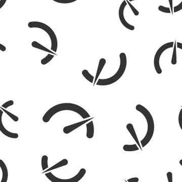 Meter dashboard icon seamless pattern background. Credit score indicator leve Stock Illustration