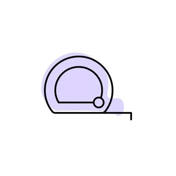 Meter, gauge with color shadow vector icon in construction tools set Stock Illustration