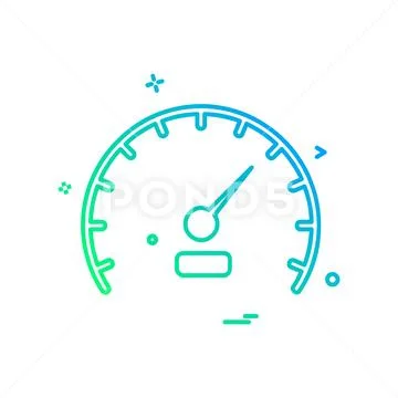 Meter icon design vector Stock Illustration